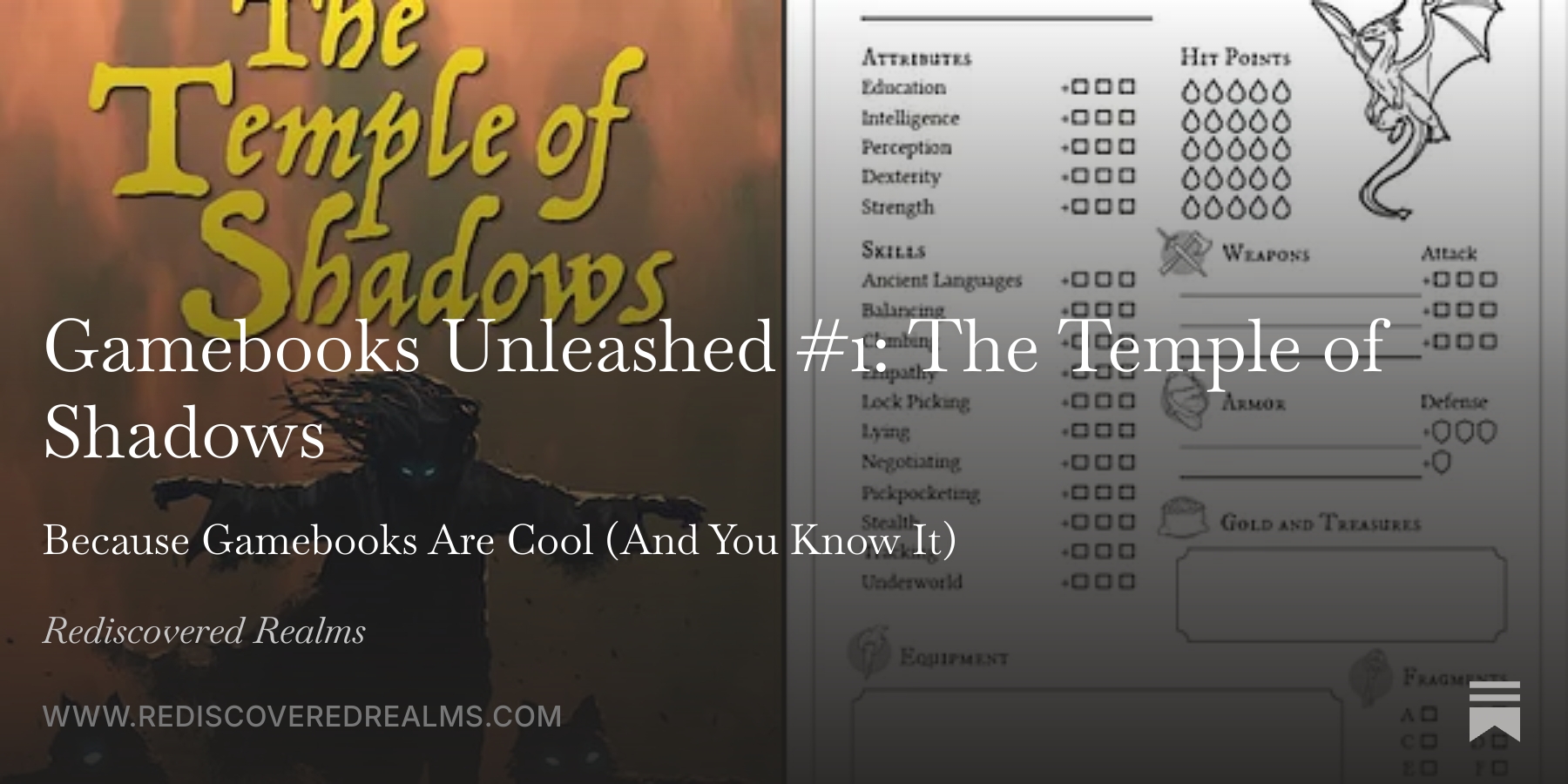 Gamebooks Unleashed #1: The Temple of Shadows